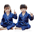 Satin Nightwear Sets Custom Satin Kid Milk Silk sleepwear Manufactory